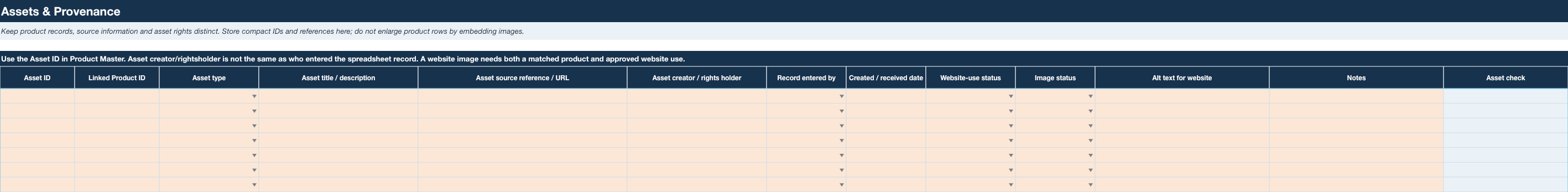Assets provenance schema — open full-size preview